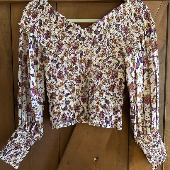 BB Dakota by Steve Madden Tops - NWOT BB Dakota by Steve Madden Smocked Factor Top Sz S